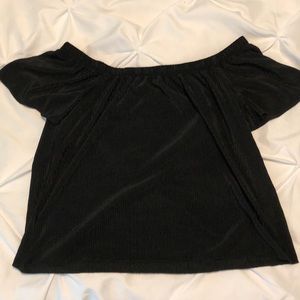 Black Guess Off the Shoulder Top
